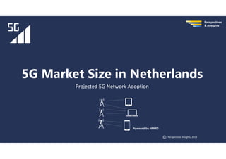 Perspectives
& Ansights
Perspectives Ansights, 2018
5G Market Size in Netherlands
Projected 5G Network Adoption
Powered by MIMO
 