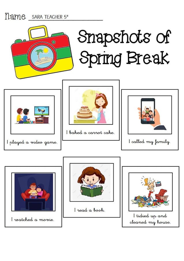 Snapshots of spring break ejemplo