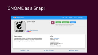 GNOME as a Snap!
 