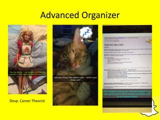 Advanced Organizer
Devp. Career Theorist
 