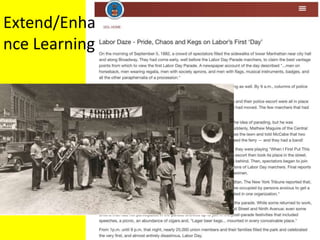 Labor Day Text
Extend/Enha
nce Learning
 