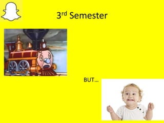 3rd Semester
BUT…
 