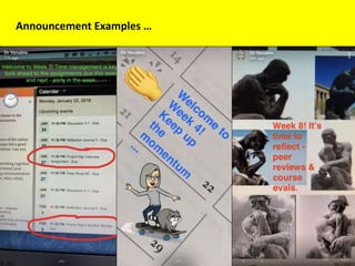 Announcement Examples …
 