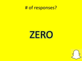 # of responses?
ZERO
 