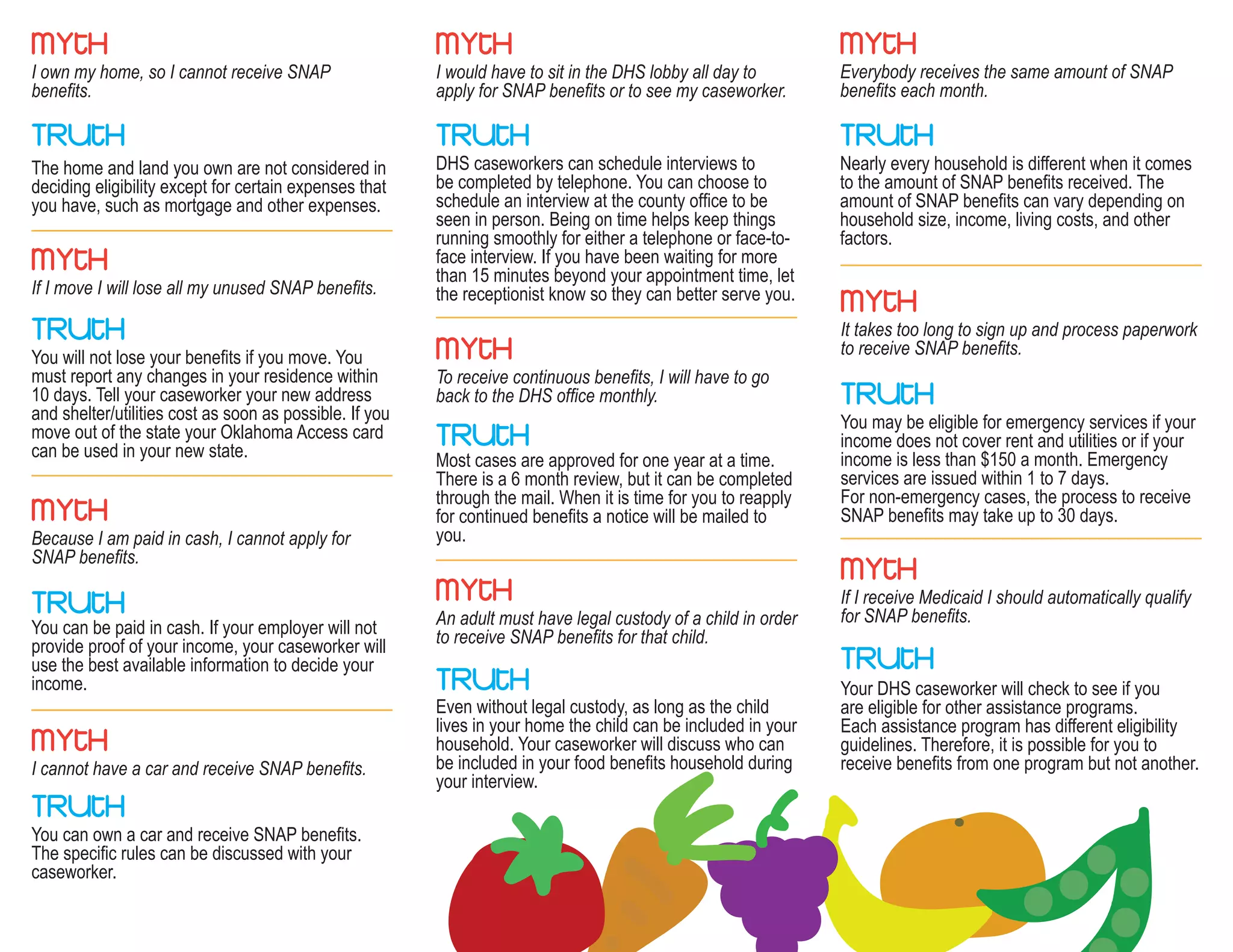 SNAP Benefits Brochure | PDF