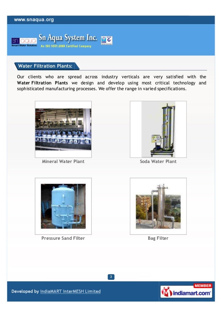 Sn Aqua System Inc., Delhi, Water Treatment Systems