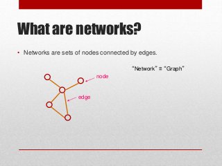 Social Network Analysis (Part 1) | PPTX