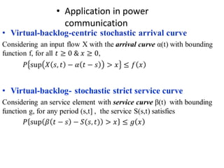 • Application in power
communication
 