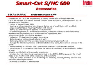 Breton Smart-Cut S/NC600 - Acessories | PPT
