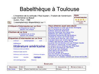 Babelthèque à Toulouse 