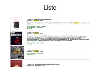 Liste 