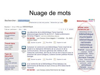 Nuage de mots 