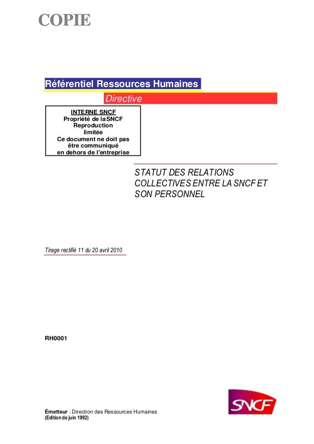 Sncf Statut Rh0001