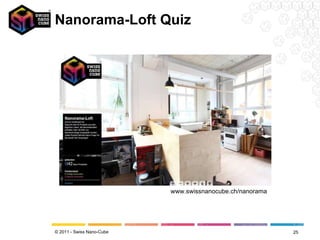 Nanorama-Loft Quiz www.swissnanocube.ch/nanorama  