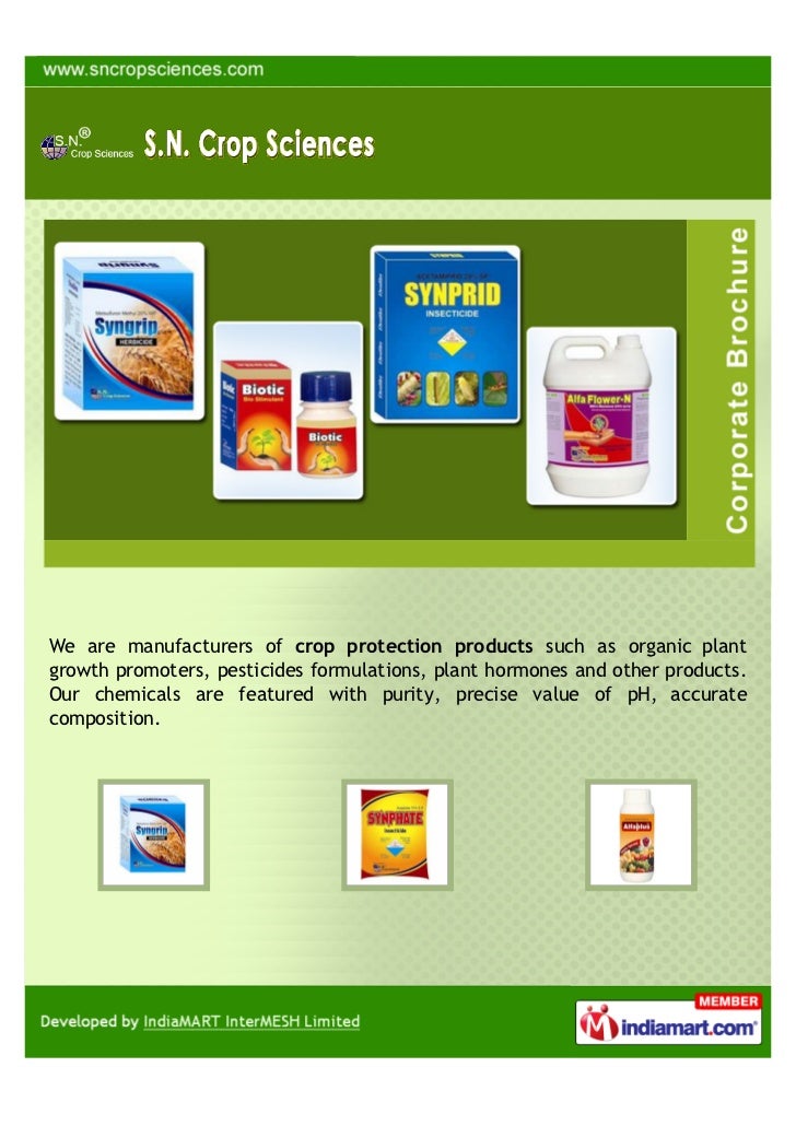 S. N. Crop Sciences, Indore, Crop Protection Products