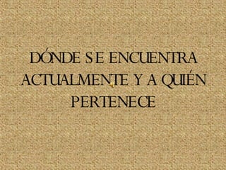 La SS se halla actualmente en  Turín (Torino) , una de las ciudades más importantes de Italia.  Más concretamente en su catedral (“Il Duomo”) 