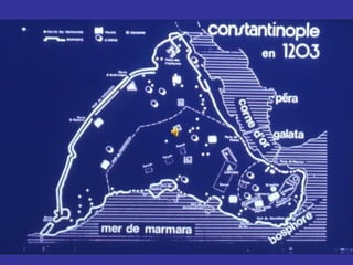 El agua arrojada dejó también sus huellas en unas manchas en forma de rombos, o círculos, que se ven claramente a lo largo del lienzo   