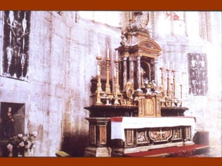 En efecto, se incendió la catedral. Un bombero a riesgo de su vida y después de gran esfuerzo pudo romper el vidrio especial de la caja- relicario donde se hallaba la SS en ese momento y rescatarla de las llamas Algunos piensan que el incendio fue provocado.  