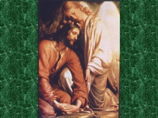 LA CORONACIÓN DE ESPINAS “ Trenzaron también una corona de espinas, y se la pusieron sobre la cabeza, y una caña en su derecha; y doblando la rodilla delante de Él, lo escarnecían diciendo: ‘Salve, rey de los judíos’; y escupiendo sobre Él, tomaban la caña y lo golpeaban en la cabeza" (Mt.27,32) 