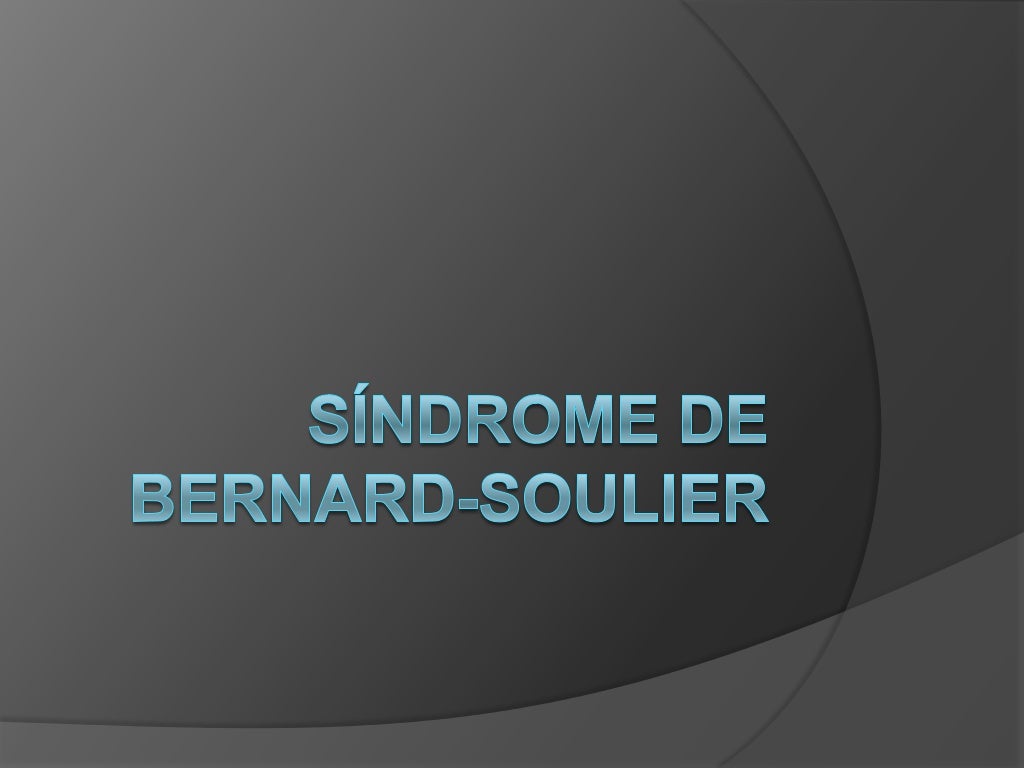 Síndrome de bernard soulier