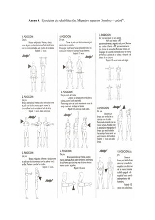 Anexo 8. Ejercicios de rehabilitación. Miembro superior (hombro – codo)91
.
 