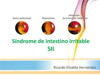 Síndrome de intestino irritable
SII
Ricardo Elizalde Hernández
 