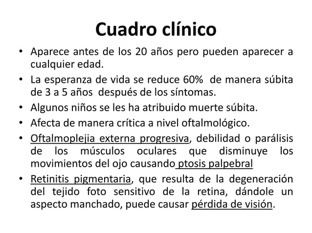 Síndrome de kearns sayre PPT