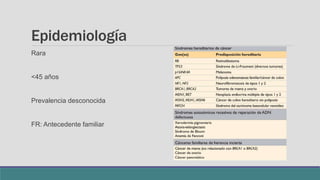 Síndrome de Li Fraumeni | PPTX