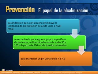 PrevenciónEl papel de la alcalinizaciónCuellar-Ambrosi, Francisco y Falabella-Falabella, Francisco.Hematología. s.l. : Corporación para Investigaciones Biológicas.