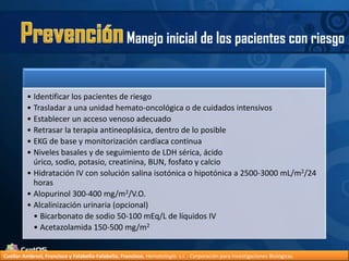 PrevenciónManejo inicial de los pacientes con riesgoCuellar-Ambrosi, Francisco y Falabella-Falabella, Francisco.Hematología. s.l. : Corporación para Investigaciones Biológicas.