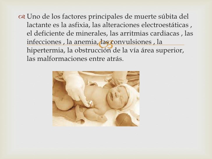 Síndrome de muerte súbita del lactante