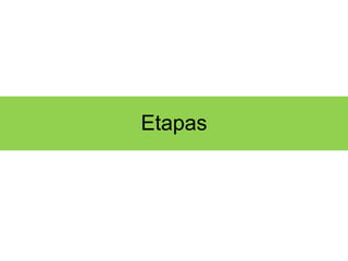 Etapas 
 