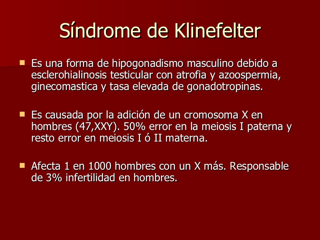 Síndrome De Turner Y Klinefelter