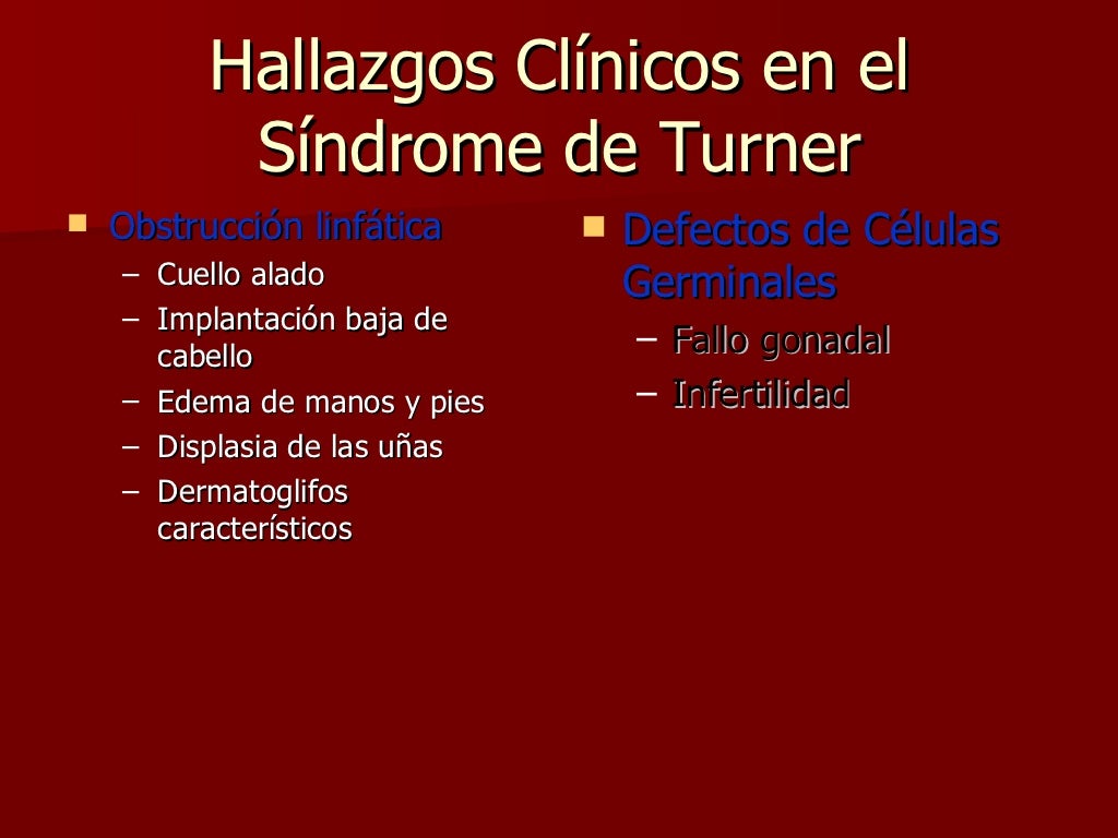 Síndrome De Turner Y Klinefelter