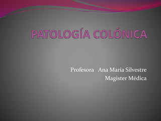 Profesora Ana María Silvestre
Magister Médica
 