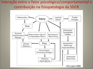 Interação entre o fator psicológico/comportamental e contribuição na fisiopatologia da SDCR Clin j pain 2006 