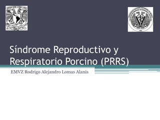 Síndrome Reproductivo y
Respiratorio Porcino (PRRS)
EMVZ Rodrigo Alejandro Lomas Alanis
 