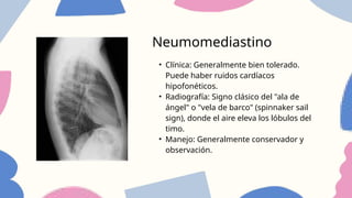 Spinacker Sign Síndromes de Fuga de Aire en Neonatología (Bloqueo Aéreo).pptx