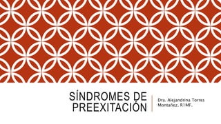 SÍNDROMES DE
PREEXITACIÓN
Dra. Alejandrina Torres
Montañez. R1MF.
 