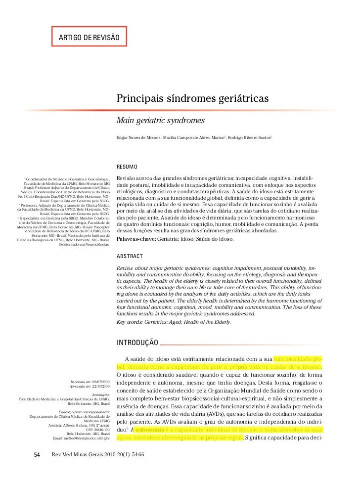 Artigos de revisao medicina