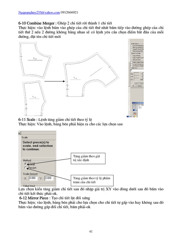 Hướng Dẫn Sử Dụng Lệnh Trong ACCUMARK Pattern Design | PDF