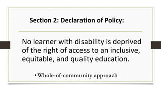 Certificate in Special Needs Education_RA11650 | PPTX