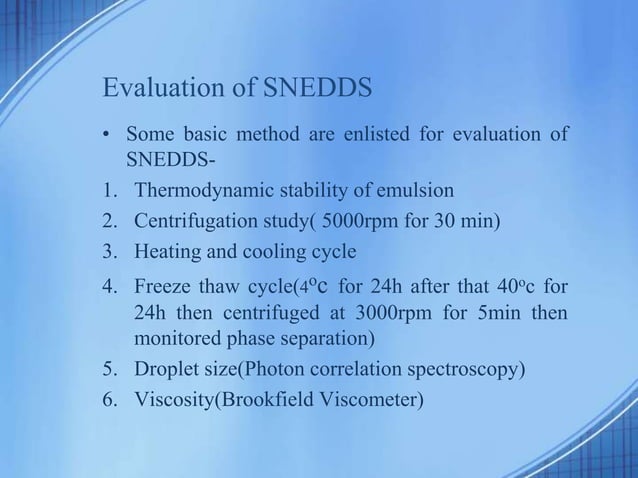 SNEDDS | PPTX | Skin Care | Beauty