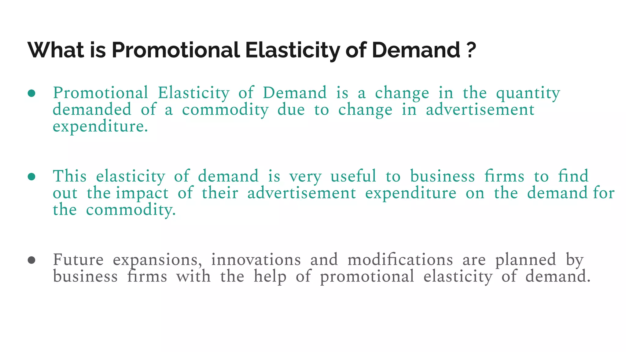 Promotional elasticity of demand | PDF