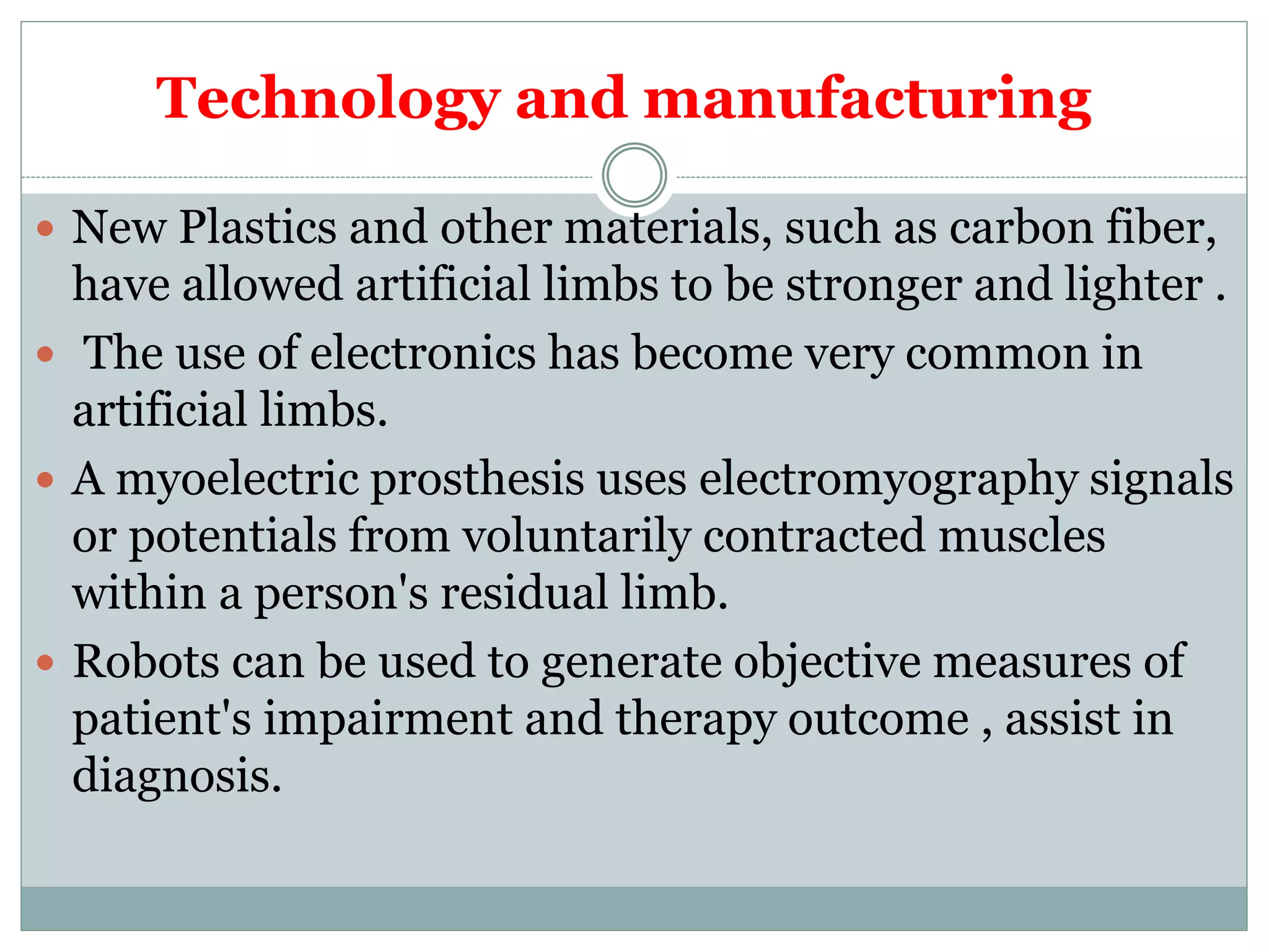 Prosthetic Body Parts PPT