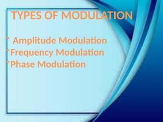 Comprehensive Overview of Amplitude, Frequency, and Phase Modulation ...