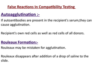 Compatibility testing and transfusion reactions in blood bank | PPTX