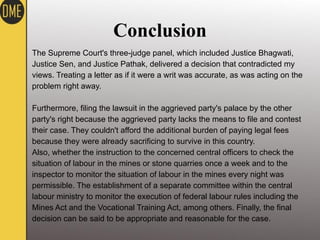 case law bandhua mukti morcha vs union of india | PDF