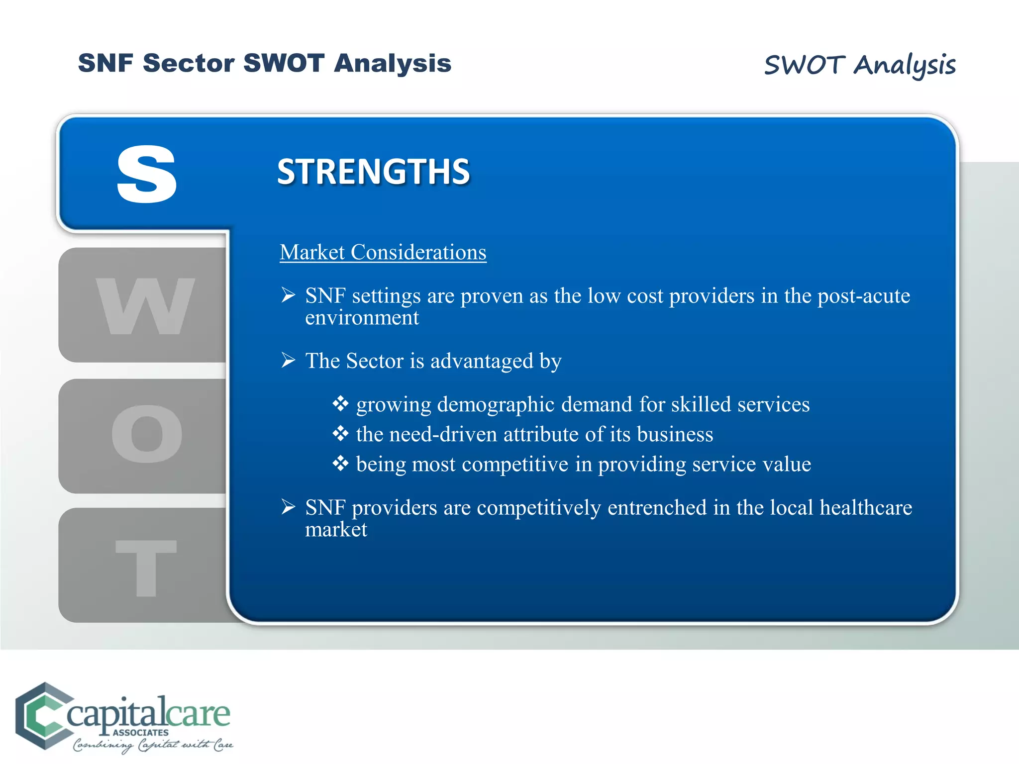 Swot Service Provider SNF Sector SWOT | PDF