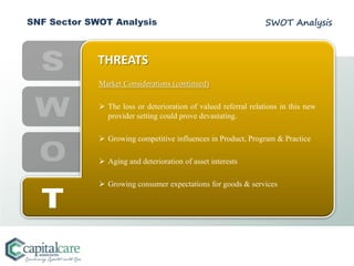 Swot Service Provider SNF Sector SWOT | PDF